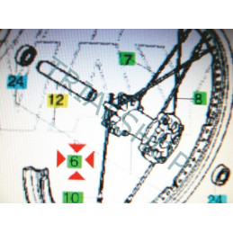 MOZZO RUOTA POSTERIORE ED/3ED ROSSO