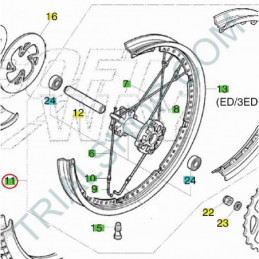 Ruota posteriore Montesa Cota 4RT, 4RT Racing