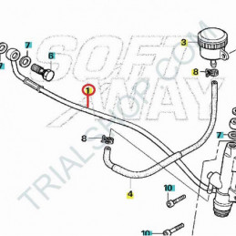 Tubo freno posteriore Montesa Cota 4RT
