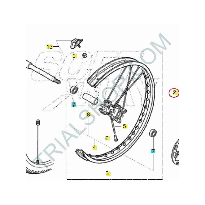 Ruota anteriore Montesa Cota 4Rt, 4Rt Racing, 4Ride