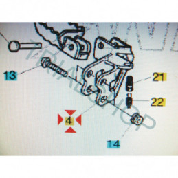 Supporto pedana DX Montesa Cota 4RT, 4RT Racing