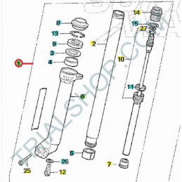 Gamba forcella DX Montesa Cota 4RT 2006