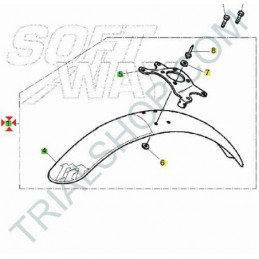 Parafango anteriore completo Montesa Cota 4RT, 4RT Racing 2014
