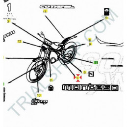Adesivo telaio Montesa Cota 315 2004