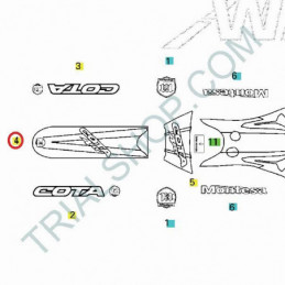 Adesivo parafango anteriore Montesa Cota 4RT ’08