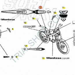 Adesivo parafango posteriore Montesa Cota 4RT ’07
