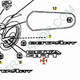 Adesivo forcellone SX Montesa Cota 4RT ’07