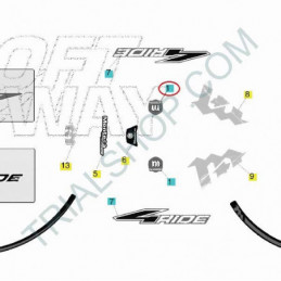 Adesivo parafango anteriore Montesa Cota 4Ride 2016
