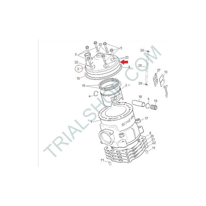 TESTA CILINDRO 250CC