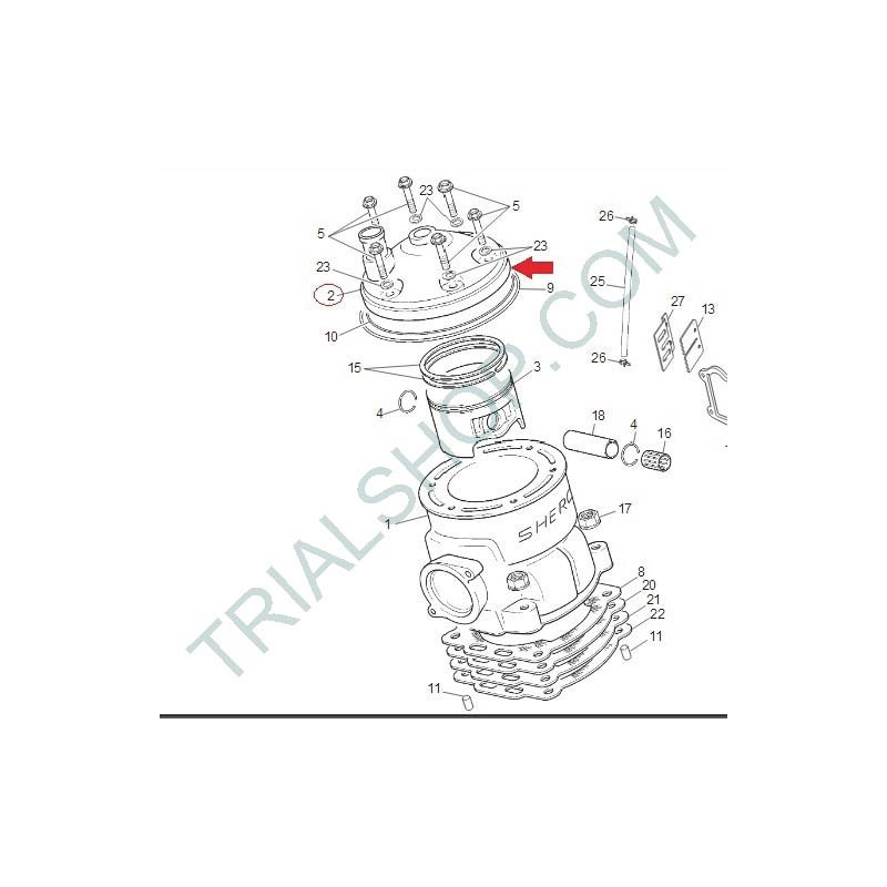 TESTA CILINDRO 125CC