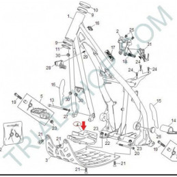 Gomma Protezione Motore Sherco, Scorpa 2T, 4T ’10-’12