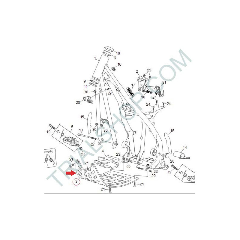 Protezione motore Sherco Factory 2014-2015