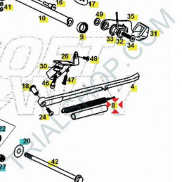 Molla cavalletto laterale Gas Gas N.H. 80cc 2015