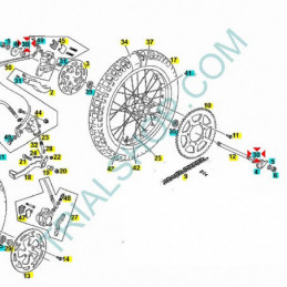 Distanziale ruota posteriore Txt Boy 50cc 2013