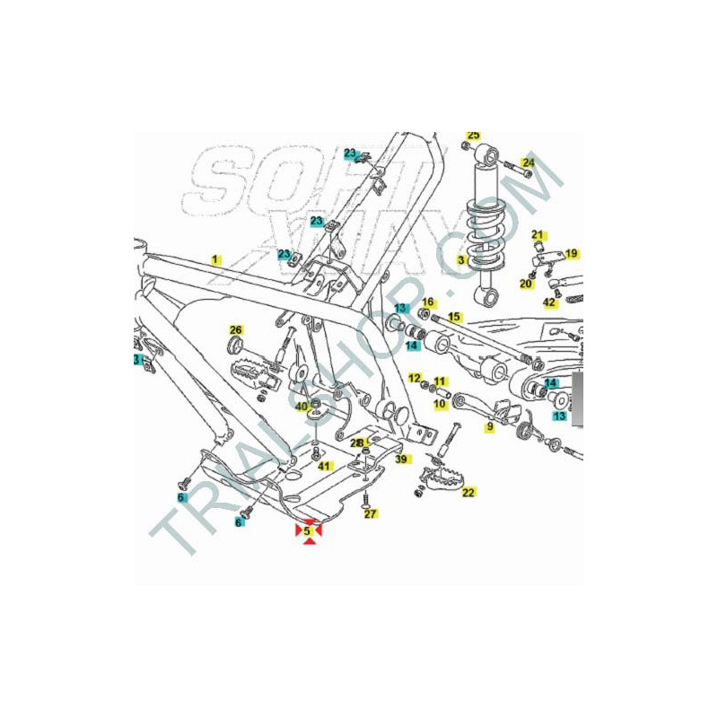 Piastra paramotore Gas Gas Txt Boy 50cc 2013
