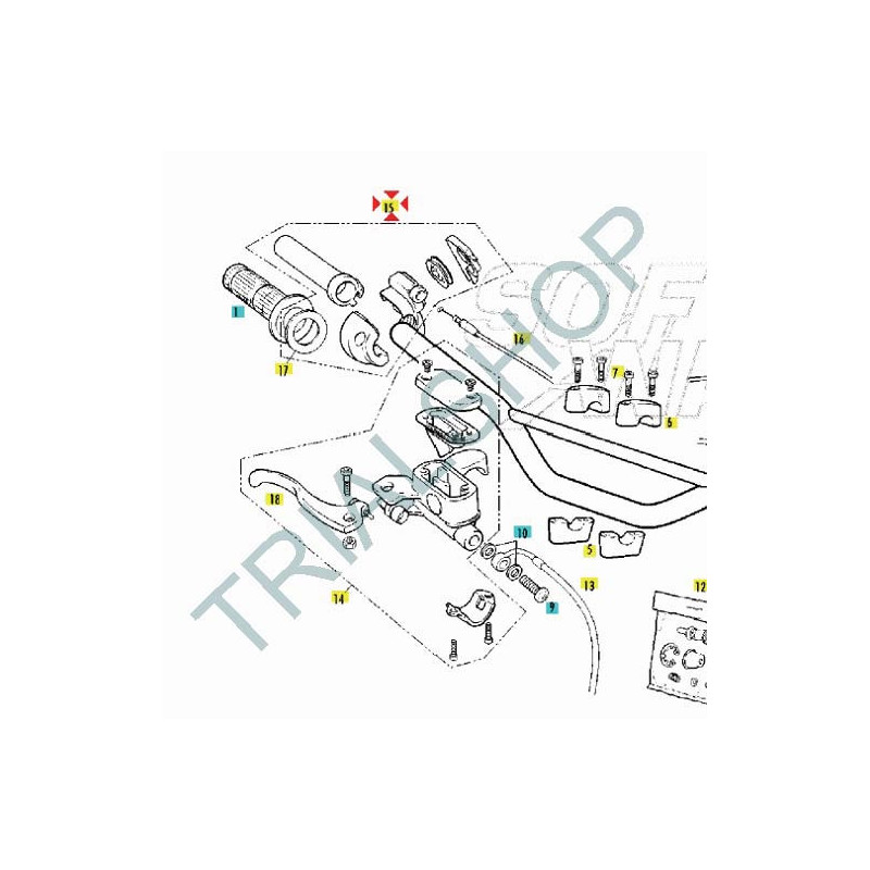 Comando gas Gas Gas TXT Boy 50cc 2013