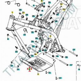 GOMMA PROTEZIONE CARTER PP 125 4T