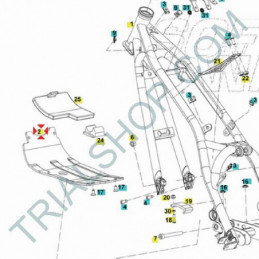 Protezione motore Gas Gsa Txt Racing N.H. 80cc 2015
