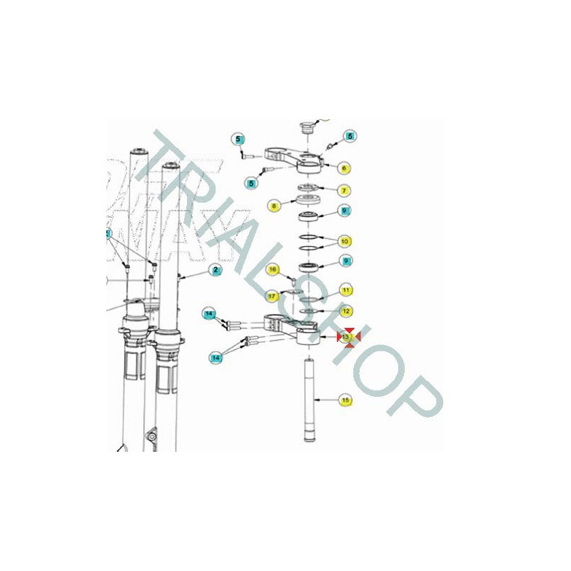 PIASTRA FORCELLA INFERIORE TXT