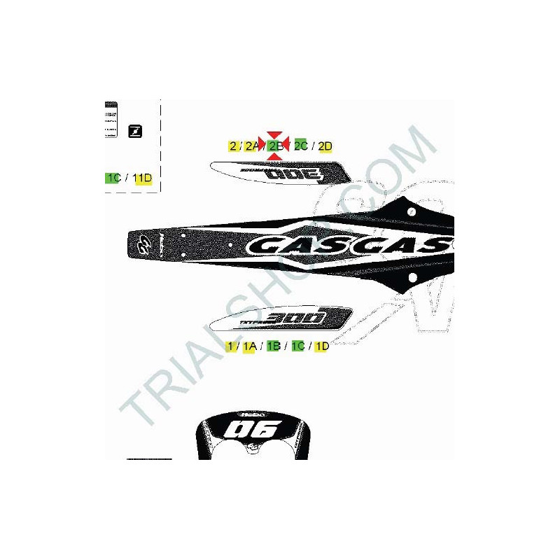 ADESIVO FORCELLONE SXT.Pro250-20