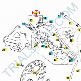 Pinza freno anteriore Gas Gas TXT, EC Rookie, Txt BOy