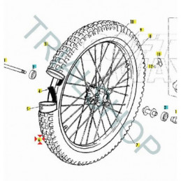 RUOTA ANTERIORE TRIAL 2002