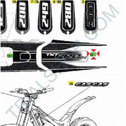 ADESIVO SERBATOIO PRO 280cc ’04 BLU